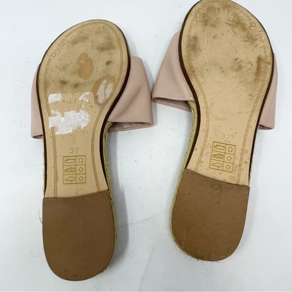 DUNE LONDON Women’s Nude/Light Pink Slip On Sandals Slides Espadrille 37 US 6 - Picture 8 of 9